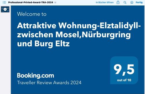 Kollig Apartment | Attraktive Wohnung-Elztalidyll-zwischen Mosel,Nürburgring und Burg Eltz