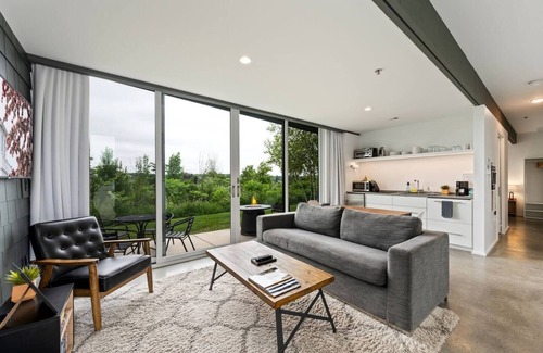 Egg Harbor Apartment | Award Winning Contemporary Flat - Walk to Downtown Egg Harbor - Flats on Church Street #101