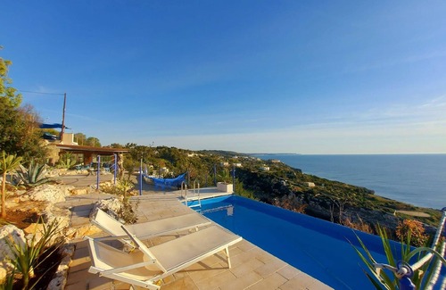 Porto Tricase House | Bay View Villa by the Sea with Exclusive Pool