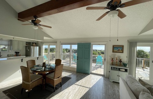 Galveston House | Bayside home on nature preserve, with unobstructed views of gorgeous sunset.