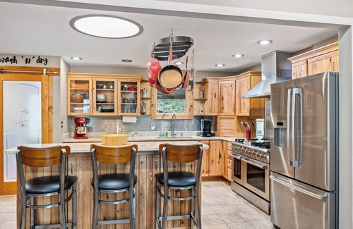 La Porte House | Beach Front with Dock, Sauna, Hot Tub - MTM Premier