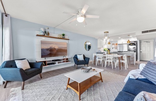 Satellite Beach Condo | Beachfront Comfort: Ground-Floor Unit with Stunning Views, Heated Pool & BBQ Grill!