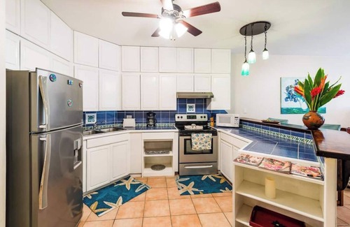 Playa Langosta Apartment | Beachfront condo with full kitchen and just steps to the beach!