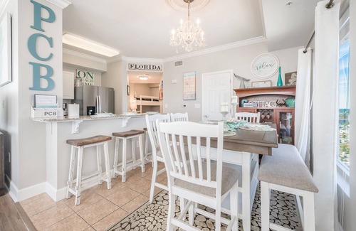 Panama City Beach Condo | BeachFRONT Family-Friendly Condo Near Pier Park w/Indoor Heated Pool, Sleeps 4