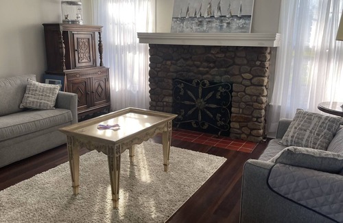 Athol Springs House | Beachfront, historic home on Lake Erie! Quiet and Private beach for your stay!