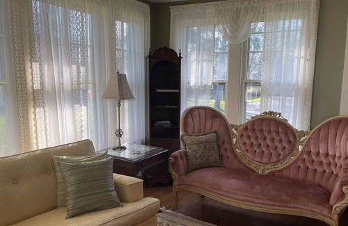 Athol Springs House | Beachfront, historic home on Lake Erie! Quiet and Private beach for your stay!