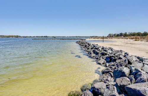 Mount Holly House | Beachfront Montross Home Rental w/ Boat Dock!