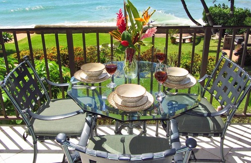 Honokowai Condo | Beachfront - Spectacular Views - Air - State-of-Art Decor
