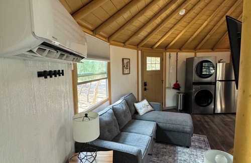 Canyon Lake Cabin | Beaumont: Hill Country Luxury Yurt-Cabin I Hot Tub