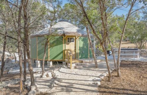Canyon Lake House | Beaumont Hill Country Luxury Yurt Cabin w Hot Tub