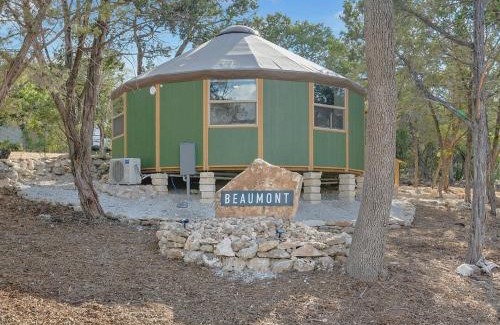 Canyon Lake House | Beaumont Hill Country Luxury Yurt Cabin w Hot Tub