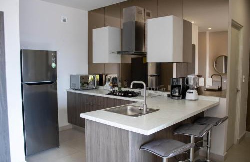 Monterrey Apartment | Beautiful 2BR Apt, Gym, BBQ, A.C, Arena Mty
