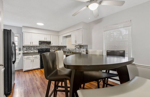 Durham House | Beautiful 3-Bedroom Home with Cozy Ambiance & Convenient Workspaces