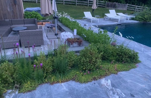 Poughquag House | Beautiful and private modernist 3 bedroom home with gunite pool on 6 acres.