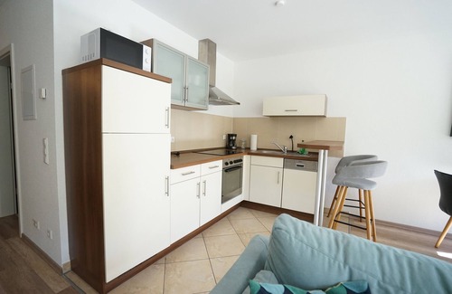 Zentrum-West Apartment | *beautiful Apart with huge terrace/2 rooms in the centre/ground floor WE08