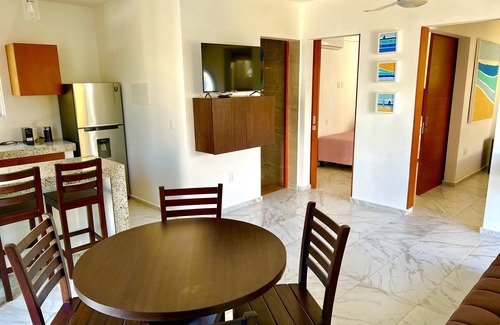 Isla Mujeres Apartment | Beautiful apartment with balcony, pool, Roof Top in Punta Sur at Casa Ama 2