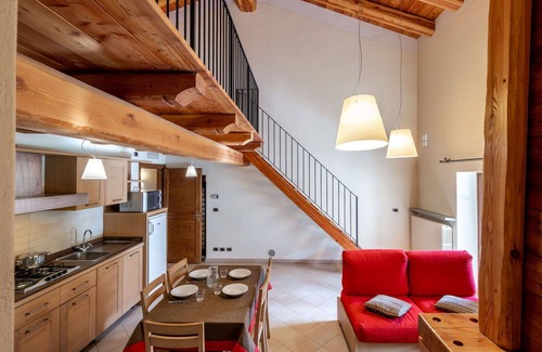 Sampeyre Apartment | Beautiful apartment for 4 guests with pool, WIFI, TV and terrace