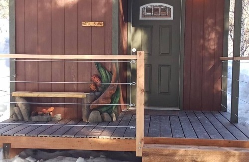 Old Mill Cabin | Beautiful Attu Island, nautical themed cabin.