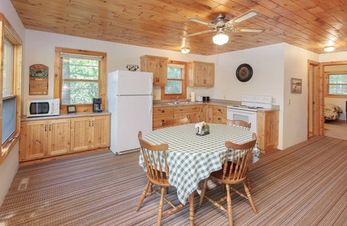 Nevis Cabin | Beautiful cabin with awesome lake view of crystal clear/sandy Lake Belle Taine