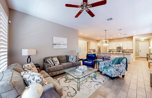 Fireside at Norterra House | Beautiful desert home near trailheads with yard, grill, and mtn views - dogs ok