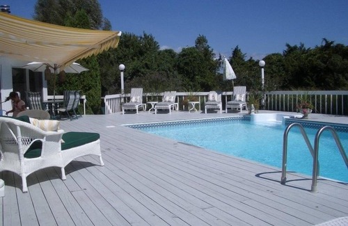 Westhampton House | Beautiful, dog-friendly 4BR home on 1.6 acres. Waterfront view and private dock.