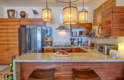 Akumal Condo | Beautiful ground level beachfront condo with AC, private terrace with pool!