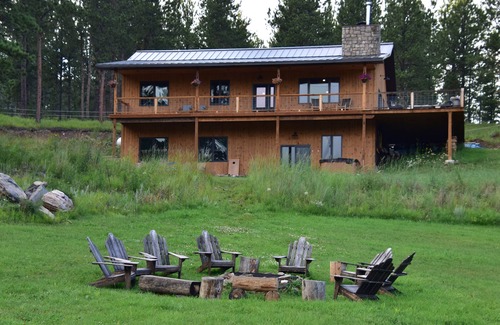 Custer House | Beautiful home, amazing views, 40 acres, French Creek meandering through valley