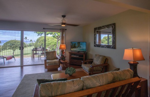 Keauhou Condo | Beautiful Ocean View One Bedroom Condo Bordering Golf Course w/AC in Bedroom!