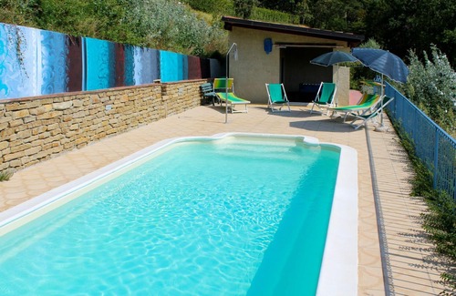 Cossano Belbo House | Beautiful private villa for 10 people with A/C, private pool, patio and pets allowed
