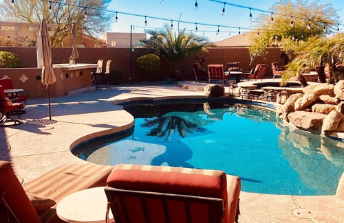 Estrella Mountain Ranch House | Beautiful private 4 bedroom resort (4th is a Den/Bed combo). Heated pool & spa