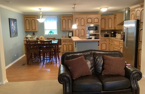 Shawnee House | Beautiful, secluded country setting on the bank of Rock Creek, east of Shawnee.