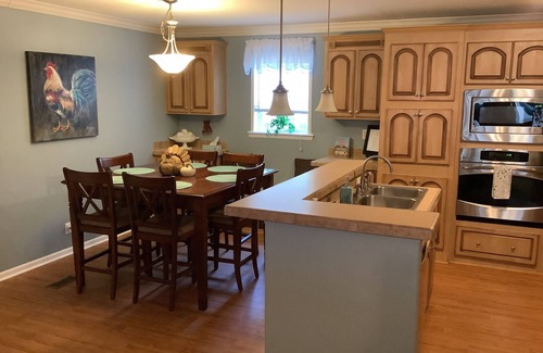 Shawnee House | Beautiful, secluded country setting on the bank of Rock Creek, east of Shawnee.