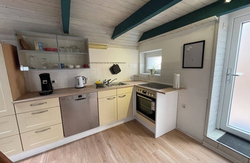 Dornum Apartment | Beautiful vacation apartment on the North Sea coast with dog wifi and garden