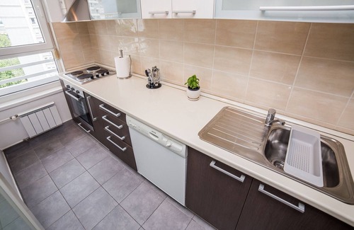 Novi Beograd Apartment | BeGood apartment in Belvil in New Belgrade with a parking place .