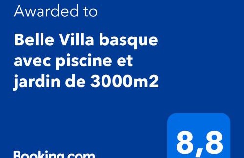 Saint-Jean-de-Luz Villa | Belle Villa basque avec piscine et jardin de 3000m2