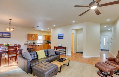 Old Farm District House | Bend Getaway w/Private Hot Tub, Patio & Grill!