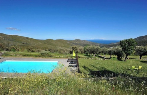 Sisco House | Bergeries, swimming pool between sea and mountains wide open spaces, panoramic view