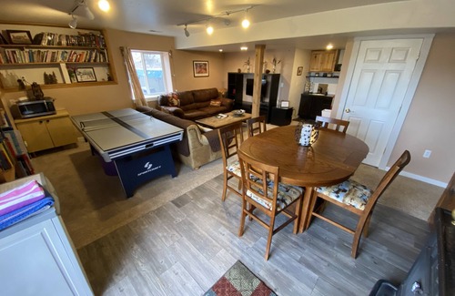 Peyton House | Bijou Basin Tranquility: walk out basement 1 bedroom, 1 bath 5+ acres w/hot tub