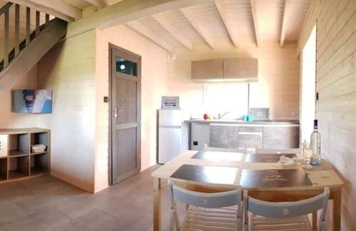 Junoszyno House | Blue Eco Cottage" holiday home with water view