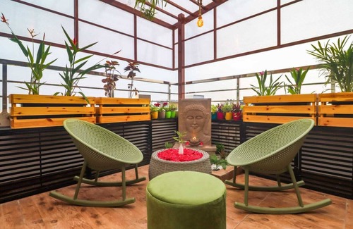 Madhapur Apartment | Blue Hawk Hospitality-Where Blue meets Bliss, Penthouse Haven with a Jacuzzi.