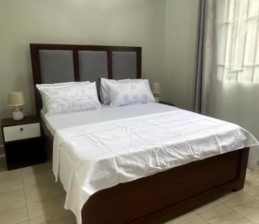 Msasani House | Blue wave loft master bedroom