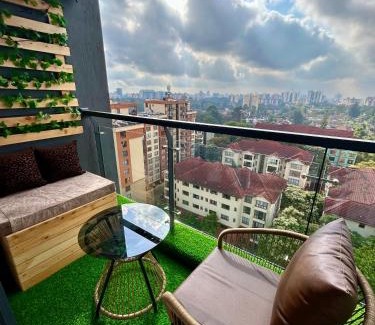 Kilimani Apartment | Boho City View in Lavington