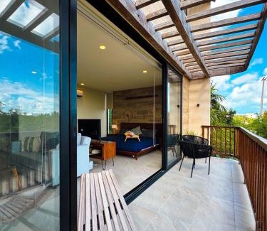 Isla Holbox Apartment | Boho Loft Steps from Punta Cocos Beach