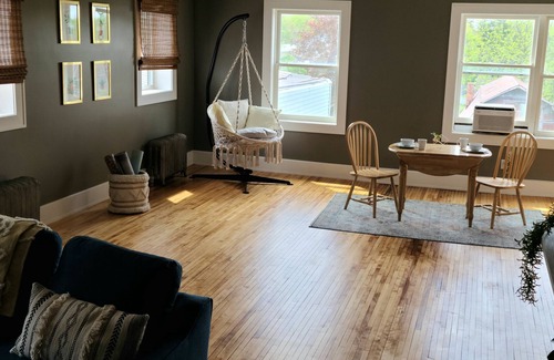 Spring Grove Apartment | BoHo on Main /Stylish in the Heartland, 1 bedroom King in Downtown