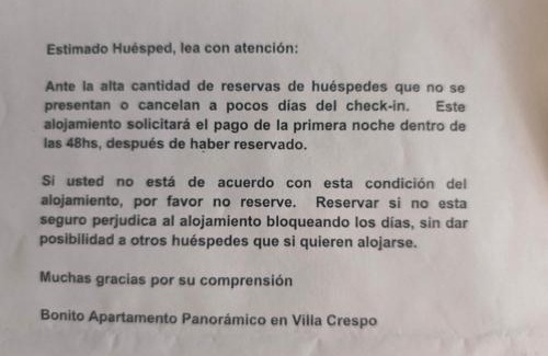 Villa Crespo Apartment | Bonito Apartamento Panoramico en Villa Crespo