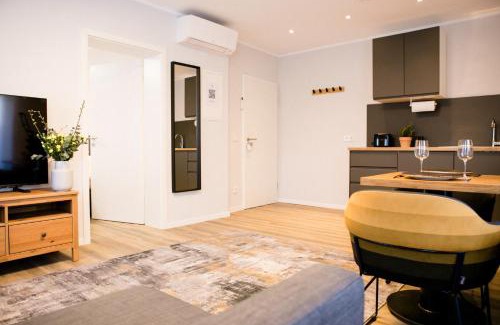 Sankt Augustin Apartment | bonquartier - LUX APT #2 Moderne, stilvolle Wohnung mit voll ausgestatteter Küche, Klimaanlage und Parkplatz