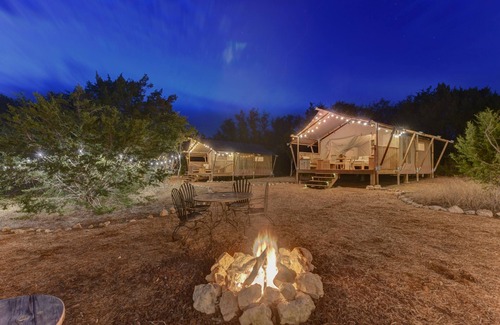 Johnson City RV Rental | Book all 5 tents at 12 Fires Winery, Hill Country