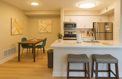 North Arlington Apartment | Boulevard Stays Calm 1BR King Retreat Poolside Bliss Gym & Parking