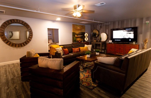 Seneca Apartment | Boutique hotel in historic downtown Seneca. Room #1, Queen/King combo.