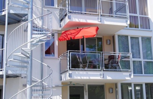 Grossenbrode Apartment | Box spring bed | W-LAN | Fireplace | Sauna | Whirlpool | Beach chair | Safe | balcony